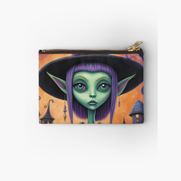 Item preview, Alien dressed as a Witch for Halloween designed and sold by Colin Bentham.