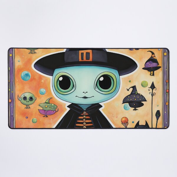 Item preview, Alien dressed as a Witch for Halloween designed and sold by Colin Bentham.