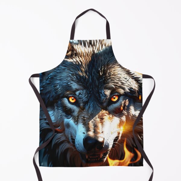 Item preview, The powerful wolf with eyes of blazing fire. designed and sold by MissYouONLY.