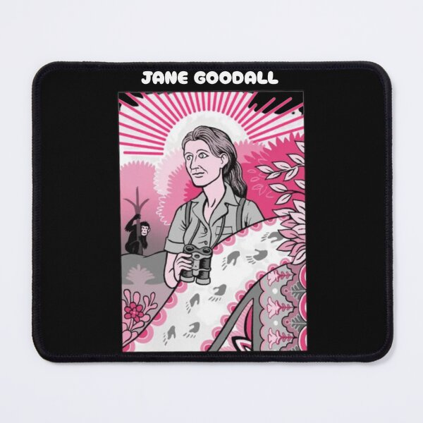 Item preview, Jane Goodall Nature Icon Illustration, Wildlife Conservation Legacy designed and sold by dianadouri.