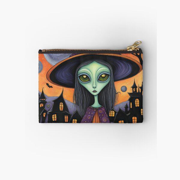 Item preview, Alien dressed as a Witch for Halloween designed and sold by Colin Bentham.