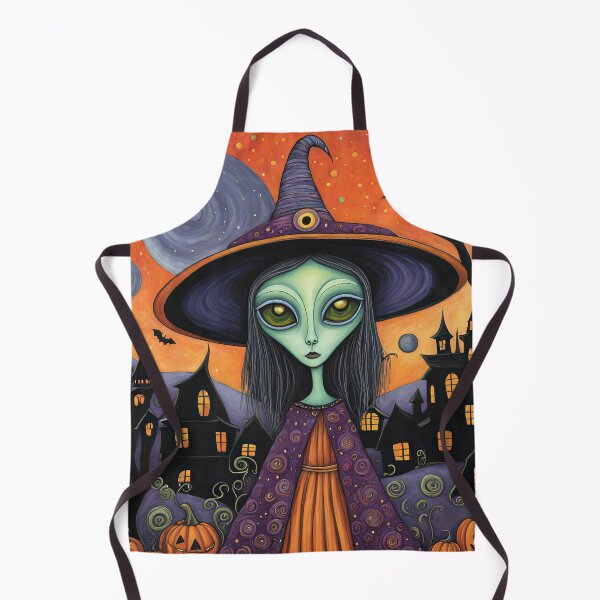 Item preview, Alien dressed as a Witch for Halloween designed and sold by Colin Bentham.