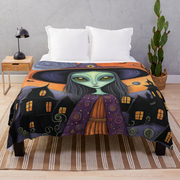 Item preview, Alien dressed as a Witch for Halloween designed and sold by Colin Bentham.