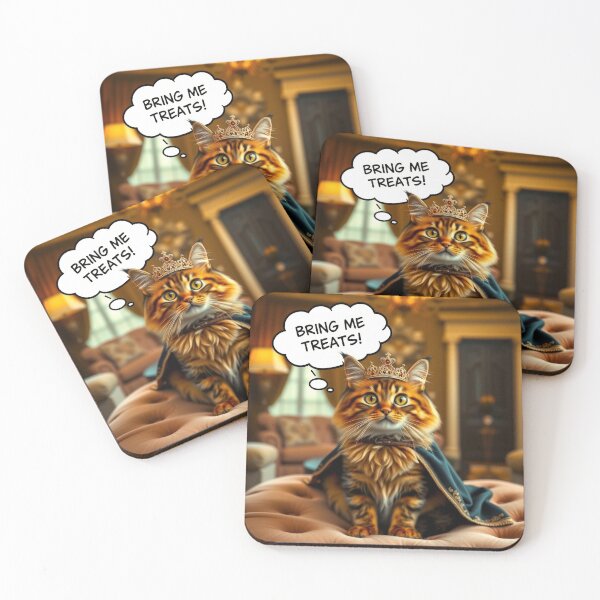 Item preview, Cat Overlord Demands Treats designed and sold by CTM ArtStudio.
