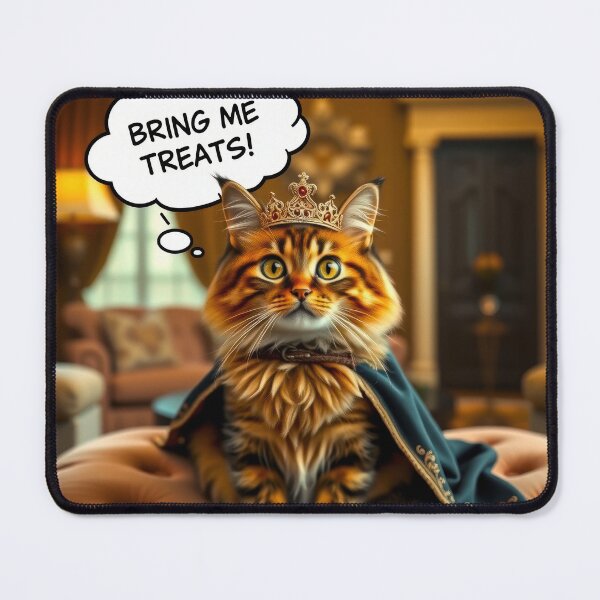 Item preview, Cat Overlord Demands Treats designed and sold by CTM ArtStudio.