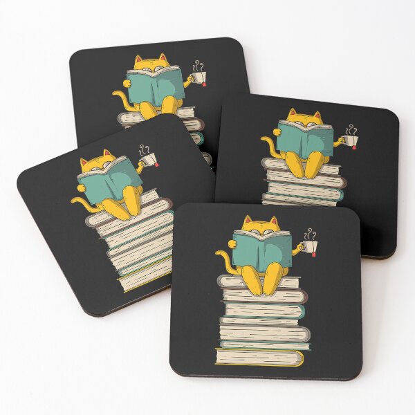 Item preview, Reading Cat - Funny Book &amp; Tea Lover 	 Short Sleeve 		 designed and sold by sofekmiselc.