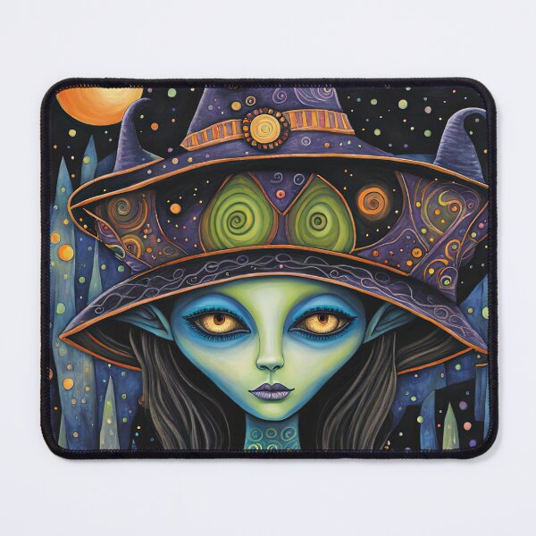 Item preview, Alien dressed as a Witch for Halloween designed and sold by Colin Bentham.
