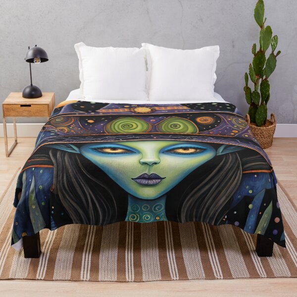 Item preview, Alien dressed as a Witch for Halloween designed and sold by Colin Bentham.