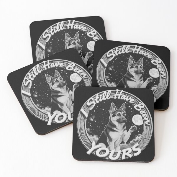 Item preview, German Sheepdog Under Moonlight With Loving Quote designed and sold by e-camelleone.
