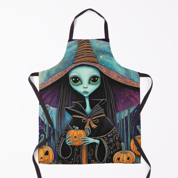 Item preview, Alien dressed as a Witch for Halloween designed and sold by Colin Bentham.
