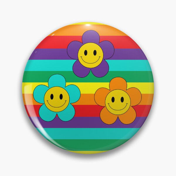 Item preview, Decora Kei Smiling Faces and Rainbow Stripes designed and sold by HotHibiscus.