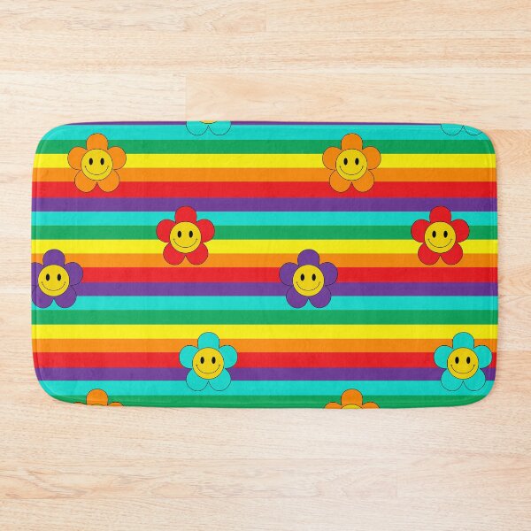 Item preview, Decora Kei Smiling Faces and Rainbow Stripes designed and sold by HotHibiscus.