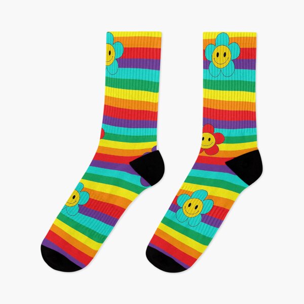 Item preview, Decora Kei Smiling Faces and Rainbow Stripes designed and sold by HotHibiscus.
