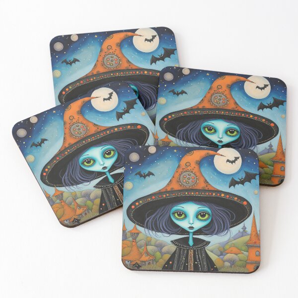 Item preview, Alien dressed as a Witch for Halloween designed and sold by Colin Bentham.
