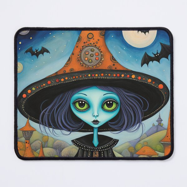 Item preview, Alien dressed as a Witch for Halloween designed and sold by Colin Bentham.