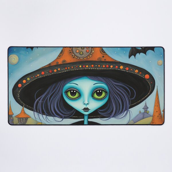 Item preview, Alien dressed as a Witch for Halloween designed and sold by Colin Bentham.