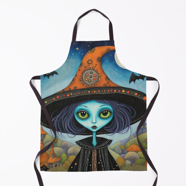 Item preview, Alien dressed as a Witch for Halloween designed and sold by Colin Bentham.