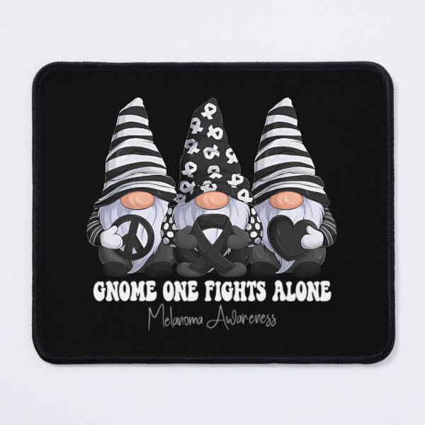 Item preview, Melanoma Awareness Month Black Ribbon Gnomies Support Pullover 		 designed and sold by yanxdesfir4.