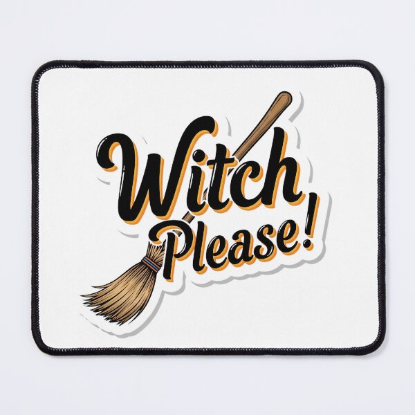 Item preview, Witch Please Typography – Broom Illustration Halloween Sticker designed and sold by Authentic-Merch.
