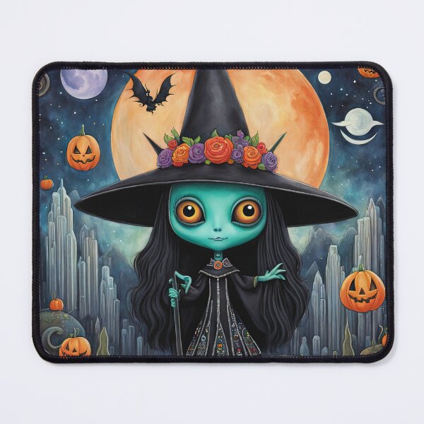 Item preview, Alien dressed as a Witch for Halloween designed and sold by Colin Bentham.