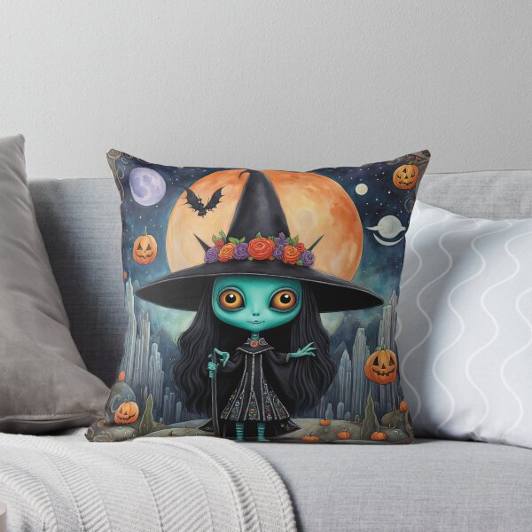 Item preview, Alien dressed as a Witch for Halloween designed and sold by Colin Bentham.