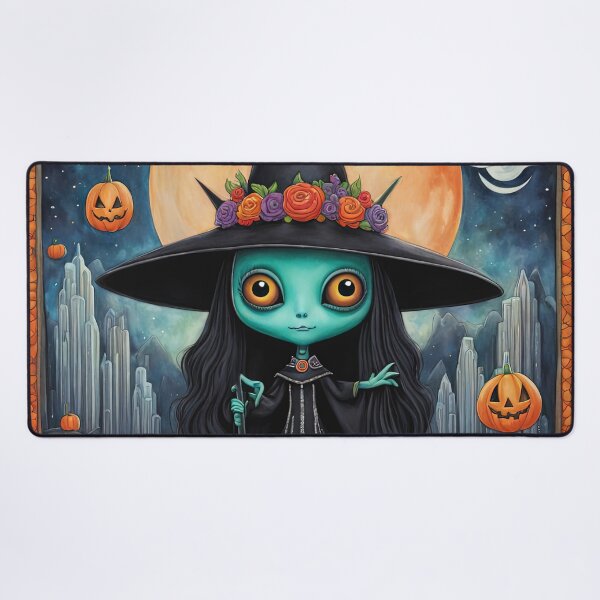 Item preview, Alien dressed as a Witch for Halloween designed and sold by Colin Bentham.
