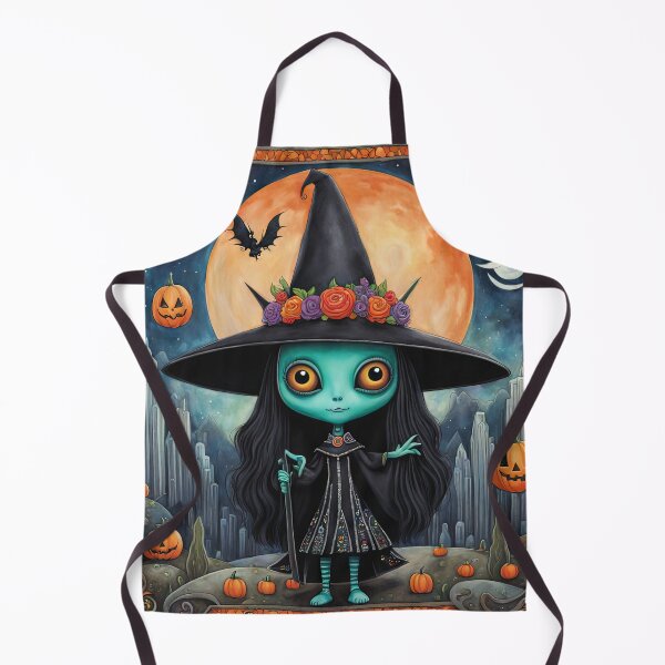 Item preview, Alien dressed as a Witch for Halloween designed and sold by Colin Bentham.
