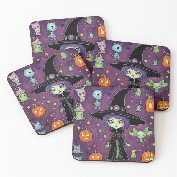Item preview, Alien dressed as a Witch for Halloween designed and sold by Colin Bentham.