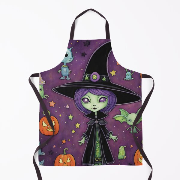 Item preview, Alien dressed as a Witch for Halloween designed and sold by Colin Bentham.