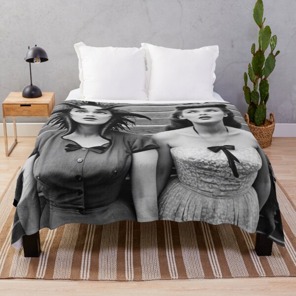 Item preview, Two Alien Girls in B&W portrait designed and sold by KALEIDOSCOPE UK.