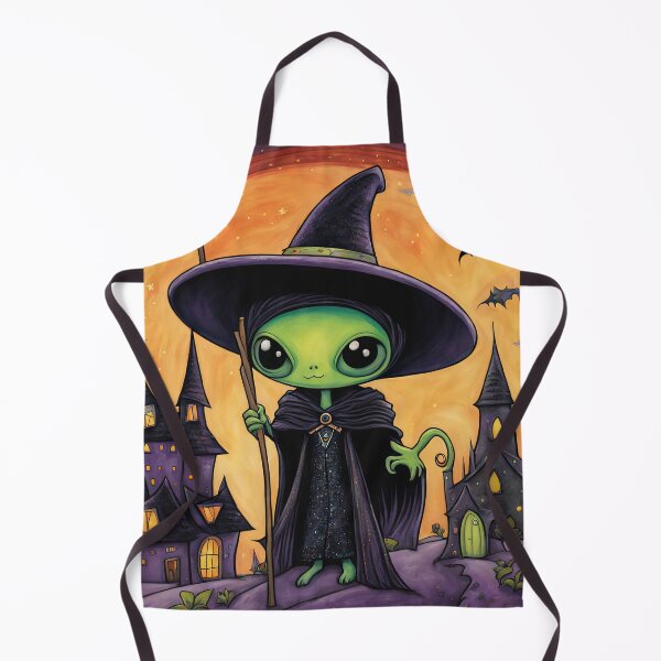 Item preview, Alien dressed as a Witch for Halloween designed and sold by Colin Bentham.