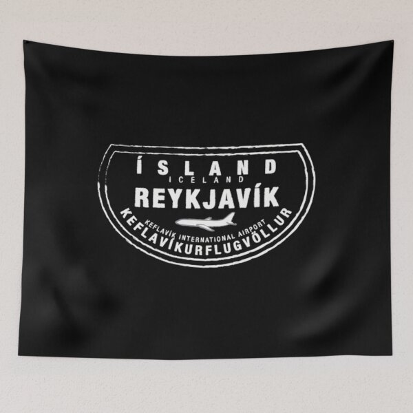 Item preview, Reykjavik Iceland Passport Stamp Vacation Travel 		 designed and sold by zandramengiey.