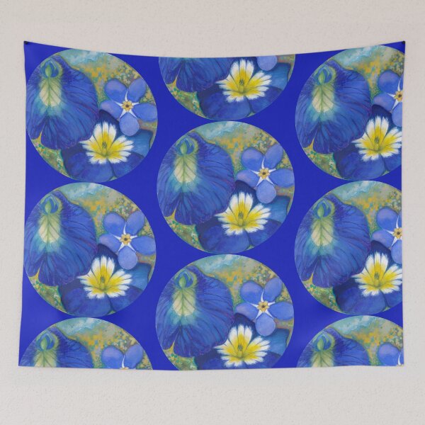 Item preview, Blue Flowers designed and sold by hierbabuenabcn.