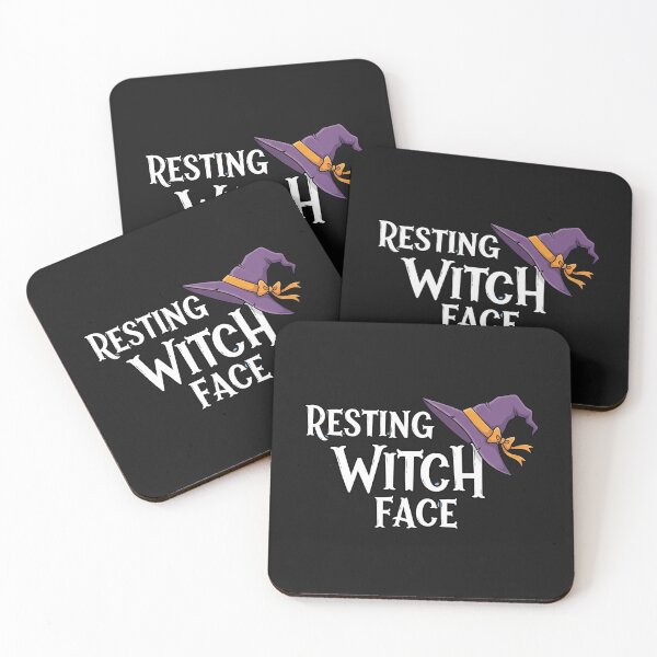 Item preview, Resting Witch Face Typography – Witch Hat Halloween Design designed and sold by Authentic-Merch.