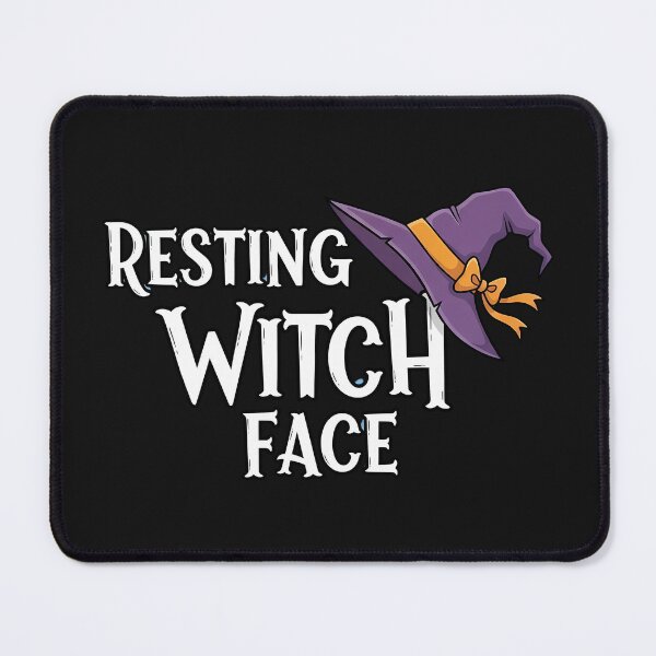 Item preview, Resting Witch Face Typography – Witch Hat Halloween Design designed and sold by Authentic-Merch.
