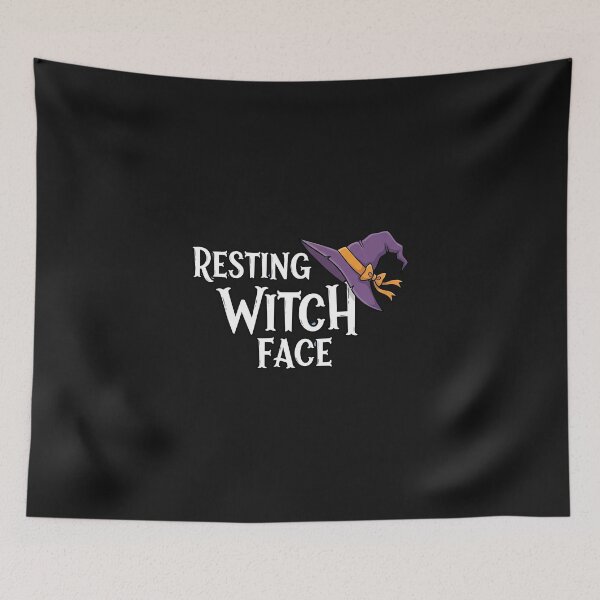 Item preview, Resting Witch Face Typography – Witch Hat Halloween Design designed and sold by Authentic-Merch.