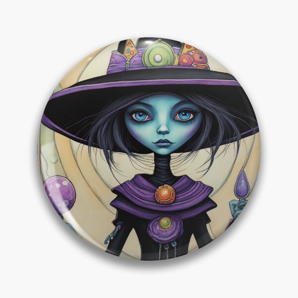 Item preview, Alien dressed as a Witch for Halloween designed and sold by Colin Bentham.