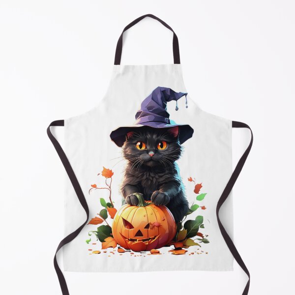 Item preview, Cat with witch hat pumpkin Halloween designed and sold by OtterDesigns.