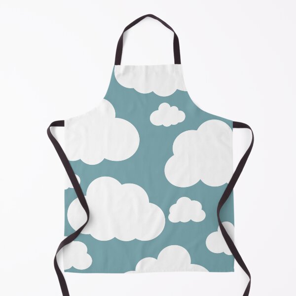 Item preview, Cartoon white clouds against a light blue green sky background Simple graphic designed and sold by Crispifly.