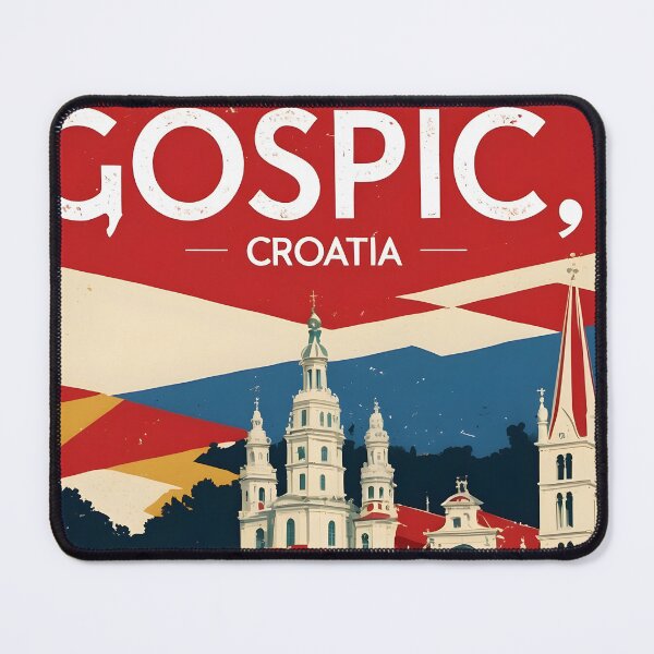 Item preview, Gospic Croatia 1950s Vintage Travel Tourism designed and sold by TravelersGems.