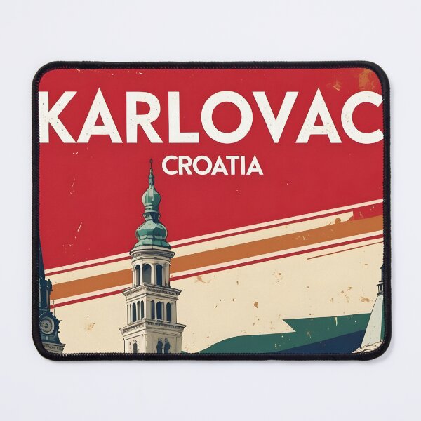 Item preview, Karlovac Croatia 1950s Vintage Travel Tourism designed and sold by TravelersGems.