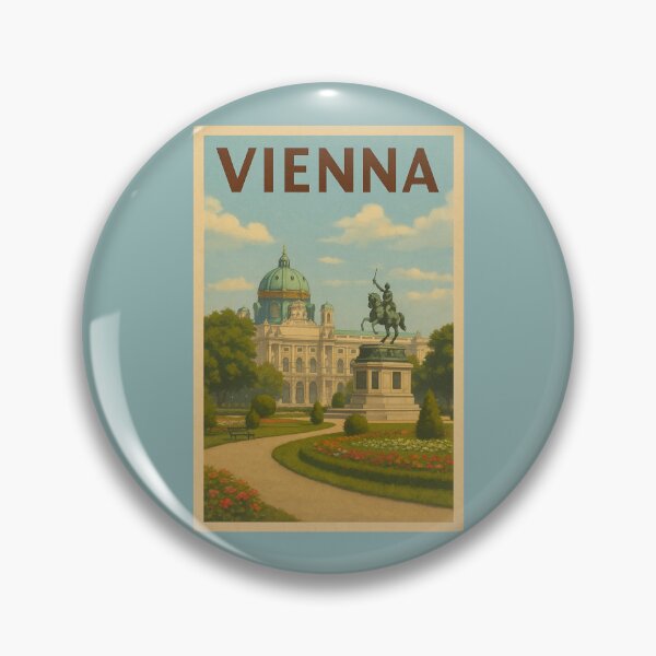Artikelvorschau, Vienna Austria Travel Art – Hofburg Palace and Heldenplatz Souvenir entworfen und verkauft von Annika Shurafa.