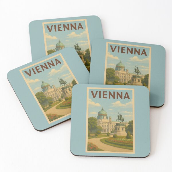 Artikelvorschau, Vienna Austria Travel Art – Hofburg Palace and Heldenplatz Souvenir entworfen und verkauft von Annika Shurafa.