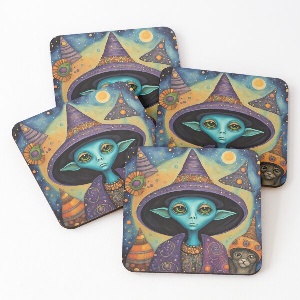 Item preview, Alien dressed as a wizard for Halloween designed and sold by Colin Bentham.