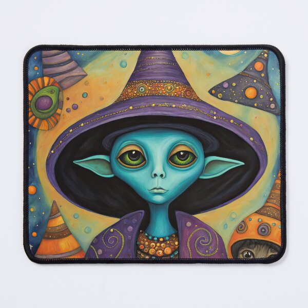 Item preview, Alien dressed as a wizard for Halloween designed and sold by Colin Bentham.
