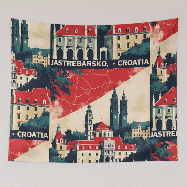 Item preview, Jastrebarsko Croatia 1950s Vintage Travel Tourism designed and sold by TravelersGems.