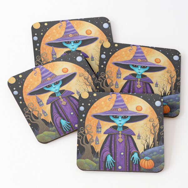 Item preview, Alien dressed as a wizard for Halloween designed and sold by Colin Bentham.