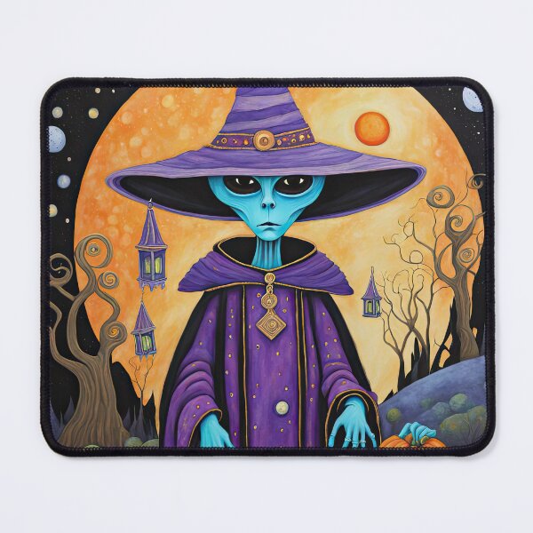 Item preview, Alien dressed as a wizard for Halloween designed and sold by Colin Bentham.