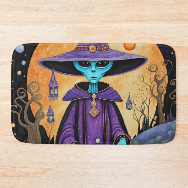 Item preview, Alien dressed as a wizard for Halloween designed and sold by Colin Bentham.
