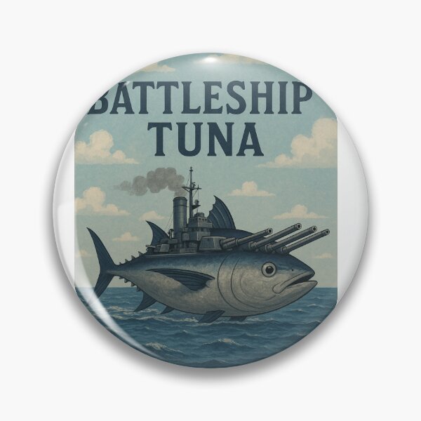 Item preview, Battleship tuna is fast and agile.  designed and sold by LumberjackTNArt.